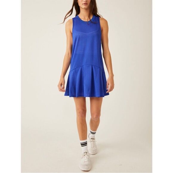 FP MOVEMENT Courtside Mesh Dress / Sapphire - Picture 1 of 8
